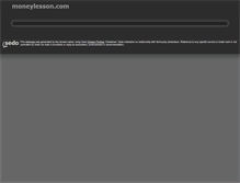 Tablet Screenshot of moneylesson.com